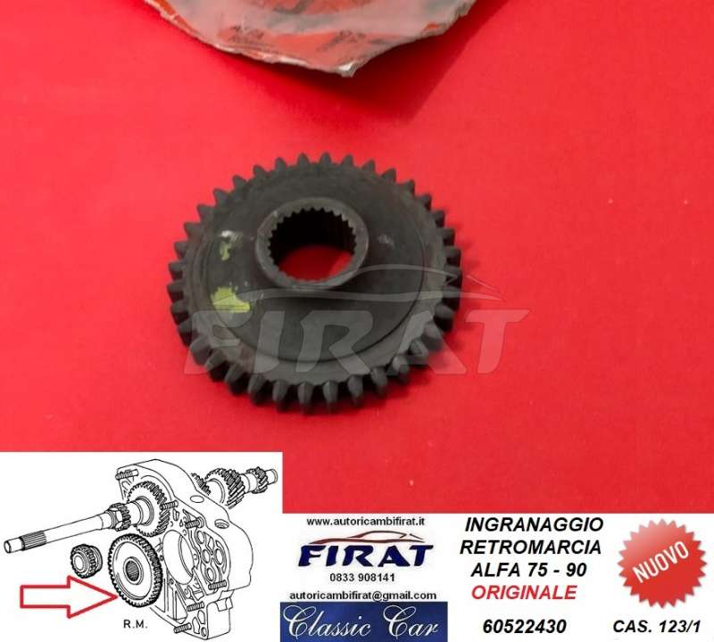INGRANAGGIO RETROMARCIA ALFA 75 - 90 (60522430)
